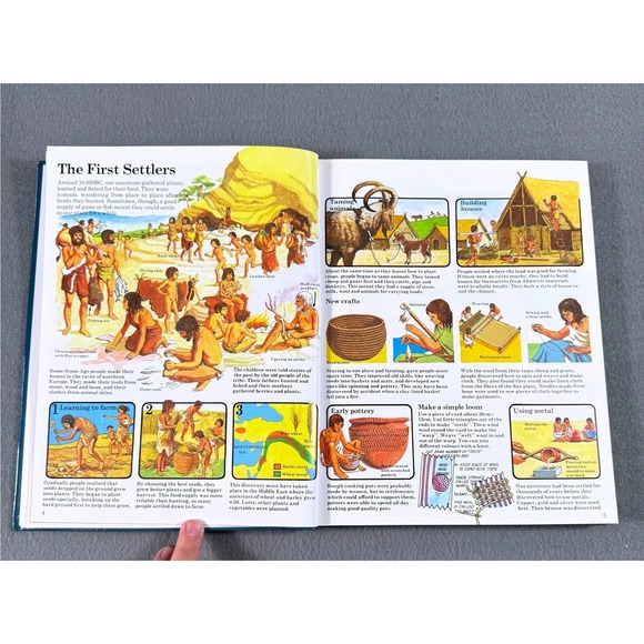 Usborne Book of World History Hardcover Illustrated Children Homeschool - Picture 6 of 12